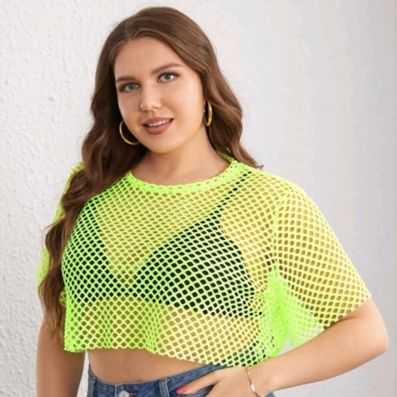 SHEIN Tops - NWOT Mesh Crop top